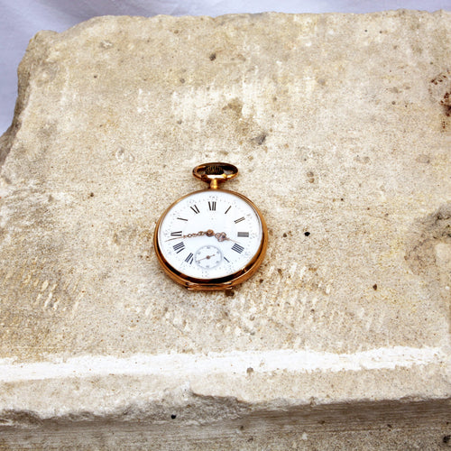 Orologio da taschino in oro fine '800 marcato Perret- Breguet. - End 1800s  gold pocket watch signed Perret-Breguet.