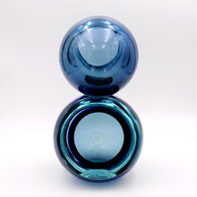 Carica l'immagine nel visualizzatore di Gallery, Scultura in vetro di Murano blu- azzurro, anni 60, in vendita alla Fiera di Sinigaglia - 1960s blue Murano glass sculpture, for sale at La fiera di Sinigaglia.