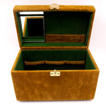 Load image into Gallery viewer, Beauty case anni 70 in velluto. - 1970s velvet beauty case
