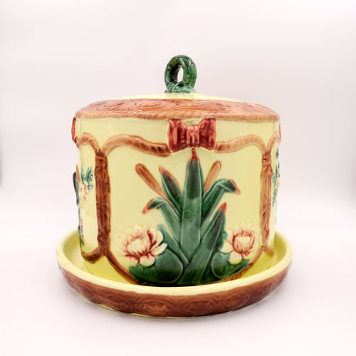 Copri vivande in ceramica policroma, primi '900.- First 1900s  ceramic food cover