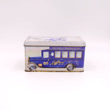 Load image into Gallery viewer, Scatola in latta Caffarel con disegnata la &quot;limousine caffarel&quot;, anni &#39;90. - 1990s Caffarel tin box
